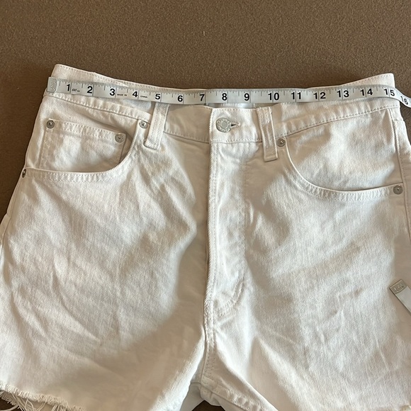 HELMUT LANG Off White Frayed Denim Shorts- 29 Women / 32 Men - Picture 5 of 8